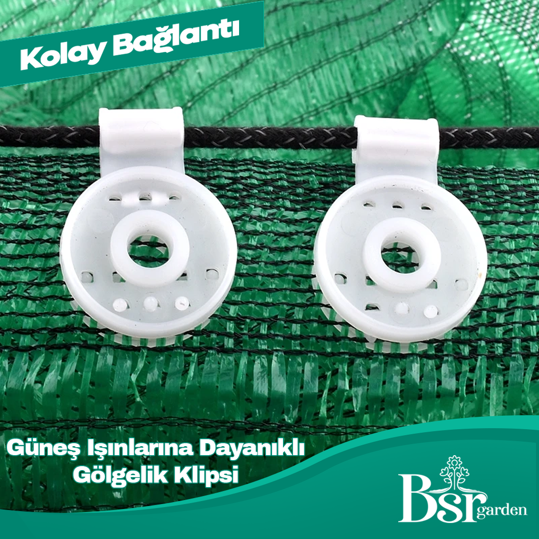 Uv Katkılı Beyaz Gölgelik Klipsi