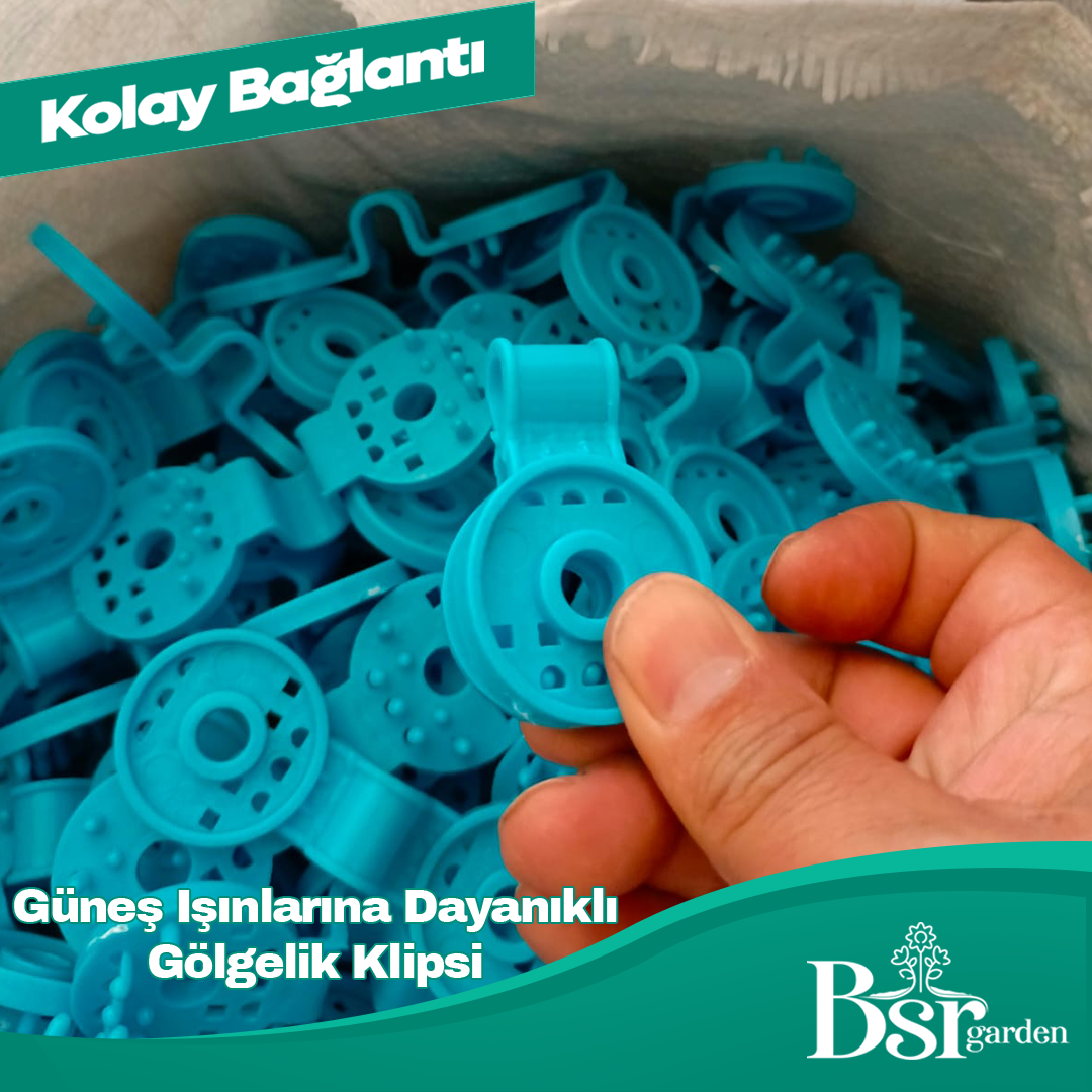 Uv Katkılı Mavi Gölgelik Klipsi