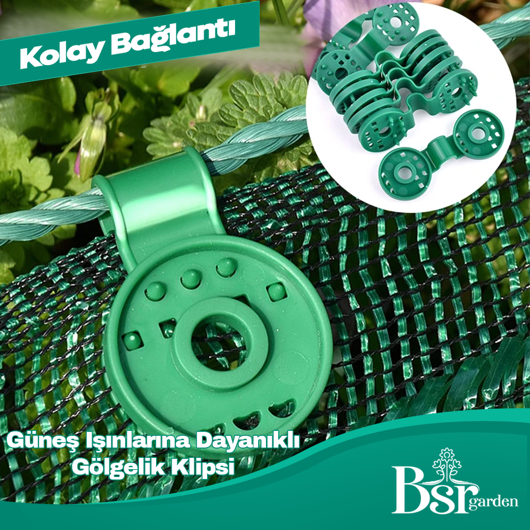 Uv Katkılı Yeşil Gölgelik Klipsi